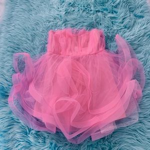Ruffle tulle dress
